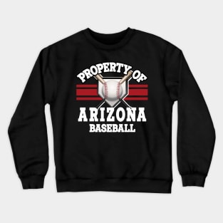 Proud Name Arizona Graphic Property Vintage Baseball Crewneck Sweatshirt